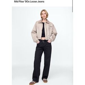 GAP '90s Loose Mid Rise Jeans in Black